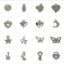 Сплав нержавеющей стали кулон ювелирные изделия в виде ракушки цветок круглой формы голова медведя замок ключ музыка гитары пентаграмма в виде звезды луны сердца