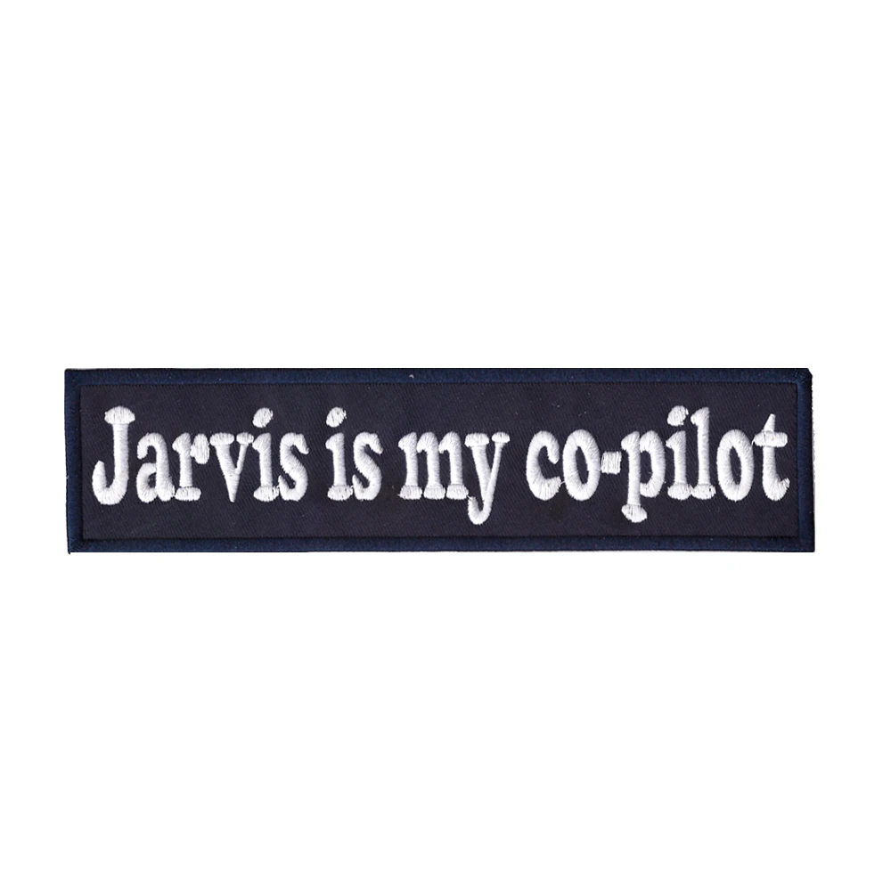 Новое поступление линий от фильма-Jarvis Is My Co-Pilot вышитые модные нашивки для платьев