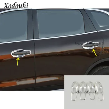 

For Renault Koleos 2017 2018 2019 2020 Car Styling Cover Detector Trim ABS Chrome External Door Bowl Stick Lamp Frame Moulding