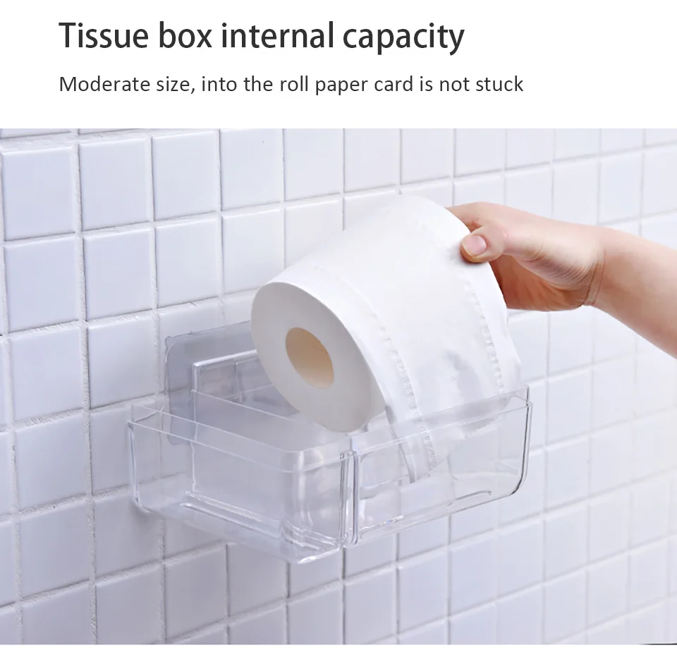 Полезная Sucker настенный туалет Бумага держатель Для ванной комнаты Пластик roll Бумага мусорный мешок держатели с телефоном Планшеты хранения