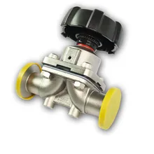 Tri Clamp DN32(50,5 мм OD) санитарный Мембранный Клапан PTFE SS316 из нержавеющей стали