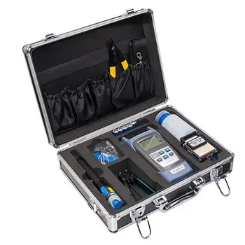 

12pcs/set FTTH Fiber Optic Tool Kit with Fiber Cleaver -70 10dBm