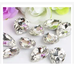 Vibrant 3D Crystal Glass Nail Art Rhinestones for Dazzling DIY Manicures (Clear White)