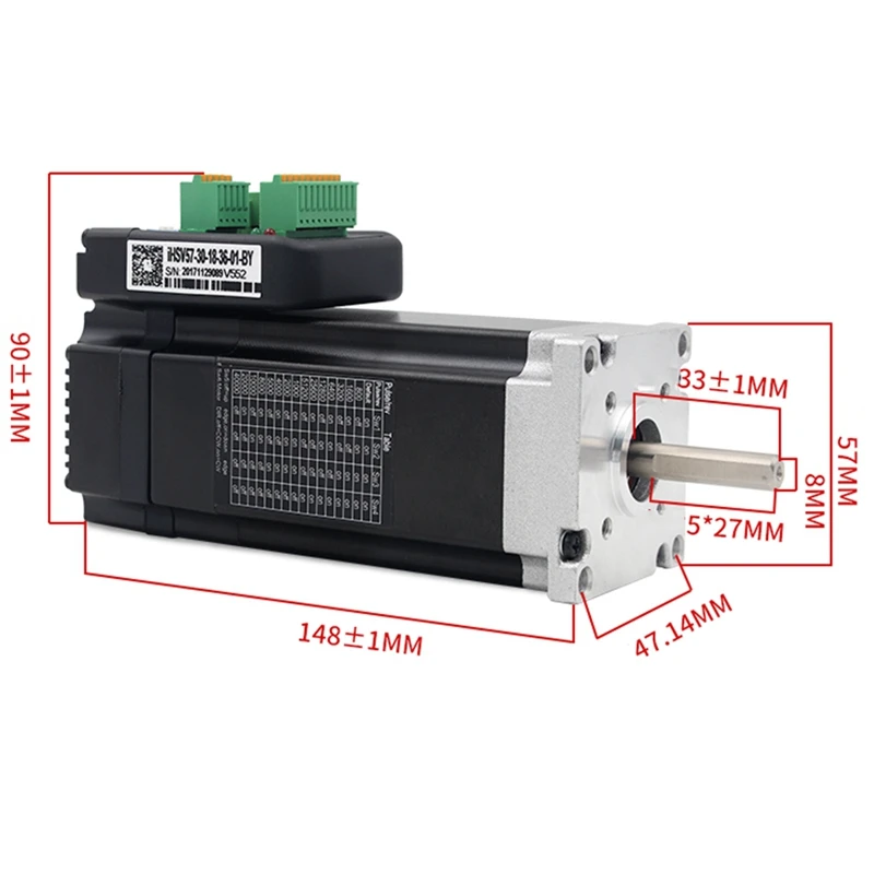 Новое поступление 36 В 180 Вт интегрированный Серводвигатель iHSV57-30-18-36 сервопривод драйвера 3000 об./мин. 0.6Nm