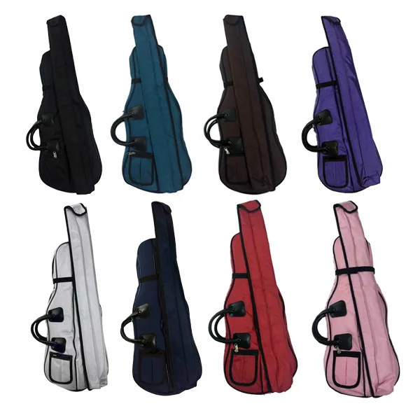 

More Colors Violin Soft Case 4/4 A Make Violino Velvet Box Backpack Waterproof Canvas Safety Light Protection Gig Fiddle