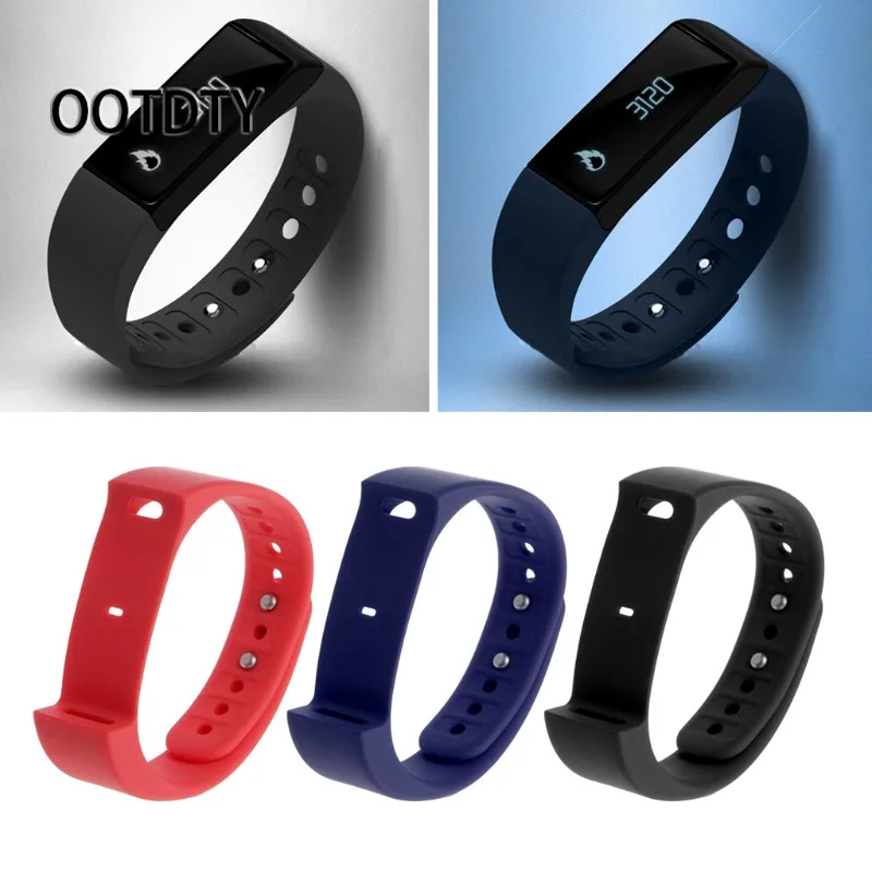 OOTDTY Smart Watch Strap Replacement TPU Band Strap Wristband For Iwown
