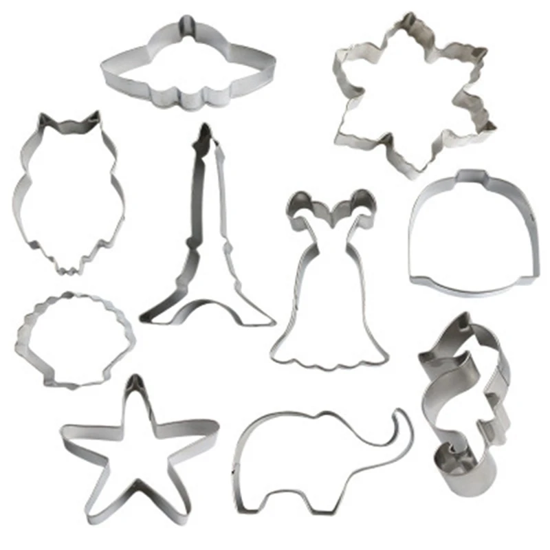 

Stainless Steel Cookie Mold Shape Cake Fondant Mold Cookie Cutter Kitchen Accessories By Hand Cookie Tools Cupcake Decorator