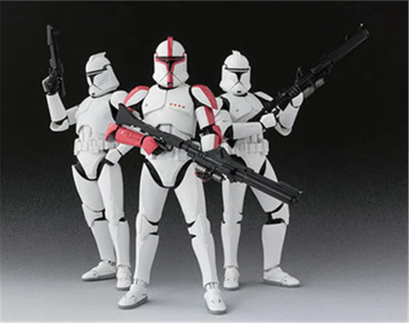 

Star Wars SHF S.H.Figuarts Phase 1 Clone Trooper Captain / Phase 2 Clone Trooper PVC Action Figure Collectible Model Doll Toys