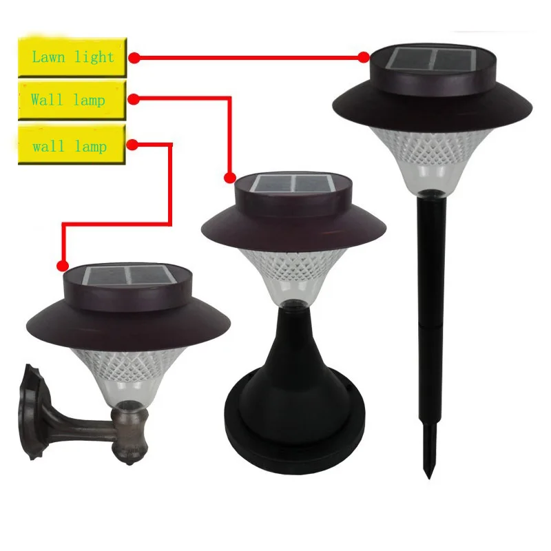 

16 LED sun outdoor waterproof patio lamp landscape lawn lamp courtyard wall lamp solar lamp