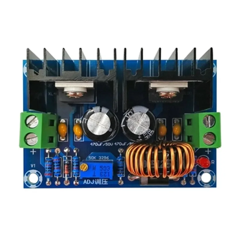 Понижающий модуль питания DC4-40v DC1.25-36 в 8A 200 Вт регулируемый XL4016E1 DC-DC регулятор напряжения постоянного тока понижающий модуль