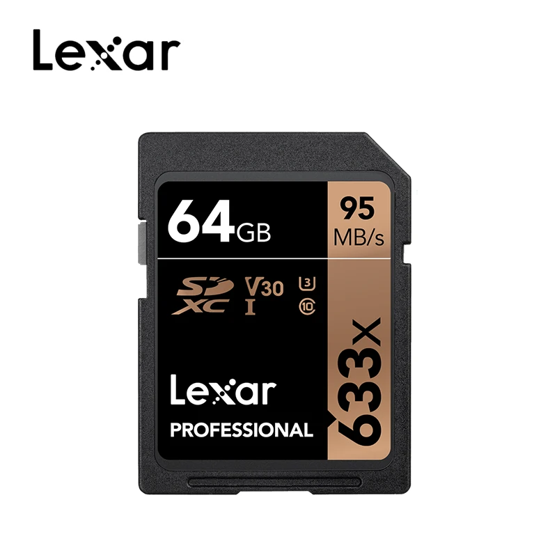 Высокоскоростная карта памяти Lexar 633X 64 ГБ 32 ГБ 16 ГБ 128 ГБ 256 ГБ sd-карта SDHC SDXC UHS-I класс 10 Флэш-карта sd-карта для камеры - Емкость: 64 ГБ