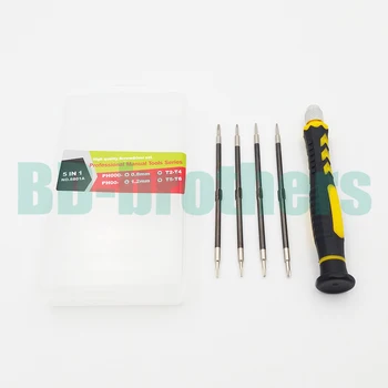 Buy 5 In 1 NO. 8801A Combination Screwdriver Set Key Screwdrivers Kit T2 T4 T5 T6 PH00 PH000 0.8 1.2 Pentalobe 300set/lot