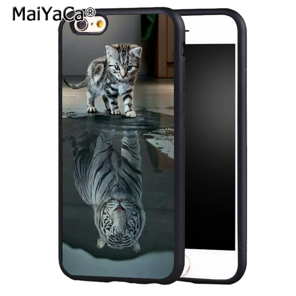 MaiYaCa WHITE TIGER Phone Case Cover for iPhone 5 5s 6 6s 7 8 Plus X