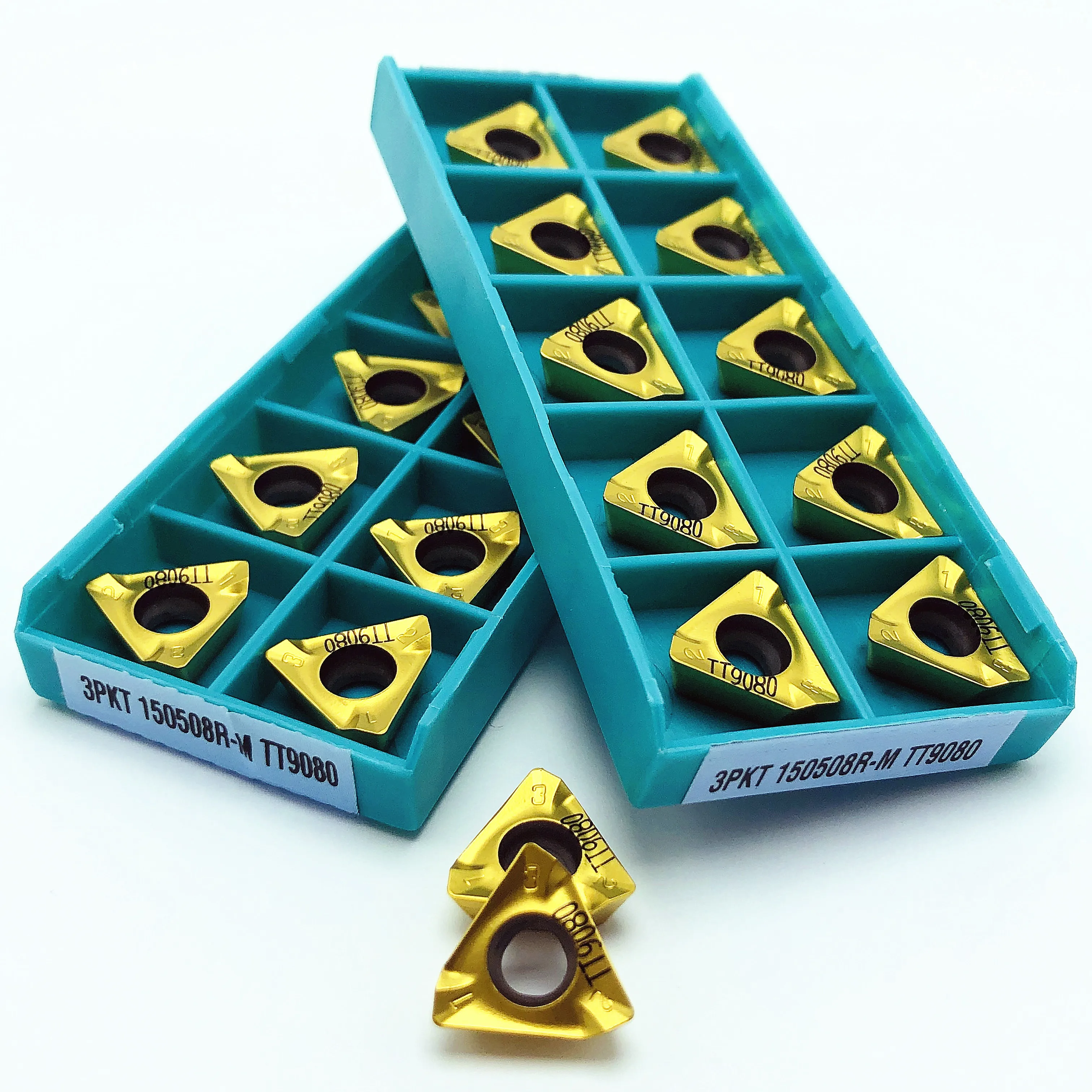 

Carbide insert 3PKT150508R M TT9080 high precision metal turning tool 3PKT 150508R CNC lathe parts milling cutter