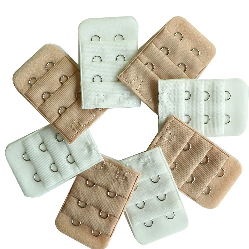 5pcs/Lot Bra Extender Strap Extension 3 Rows 2 Hooks Back