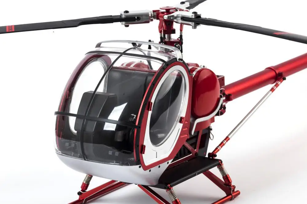 SCHWEIZER 300C Hughes 9CH Радиоуправляемый вертолет бесщеточный RTF полностью металлический имитирующий Радиоуправляемый вертолет Статическая модель самолета
