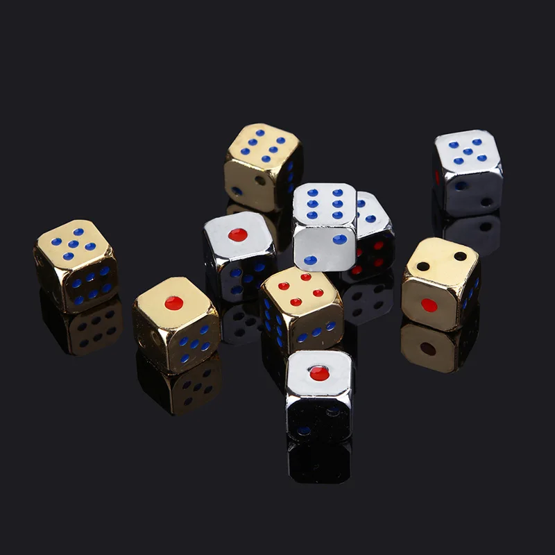 Buy 5 PCS/Set Full Metal Digital Dice 13*13mm Dice