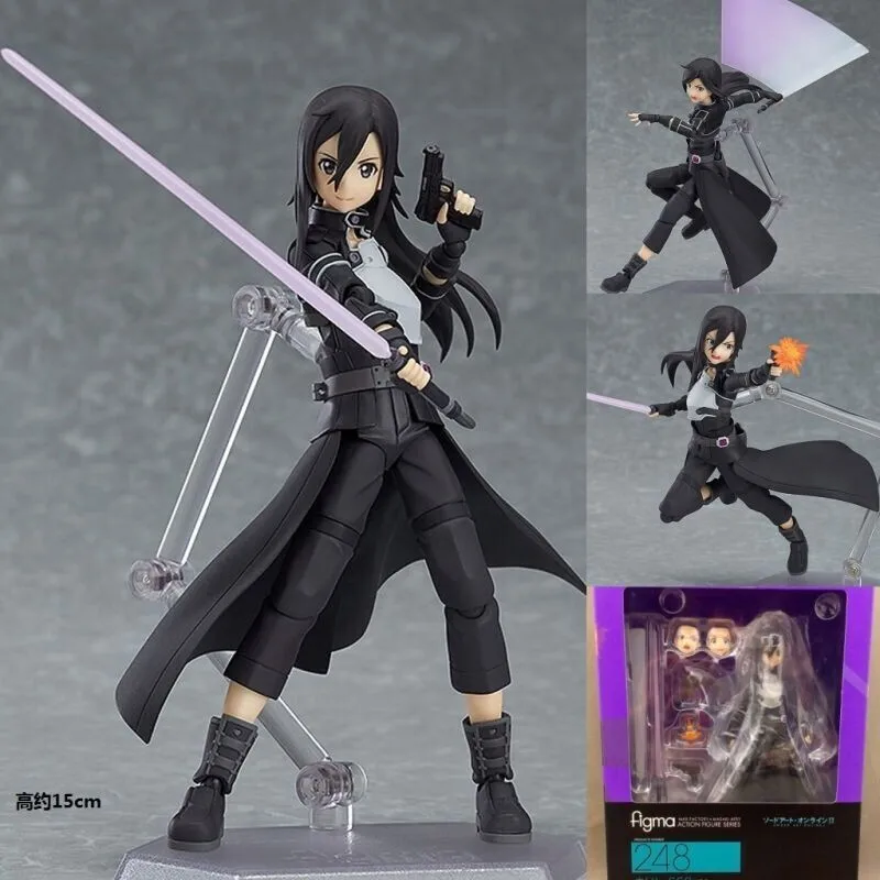 15 см меч Книги по искусству Интернет Kirito девушка Figma 248 Аниме ПВХ фигурку Коллекция Модель игрушки