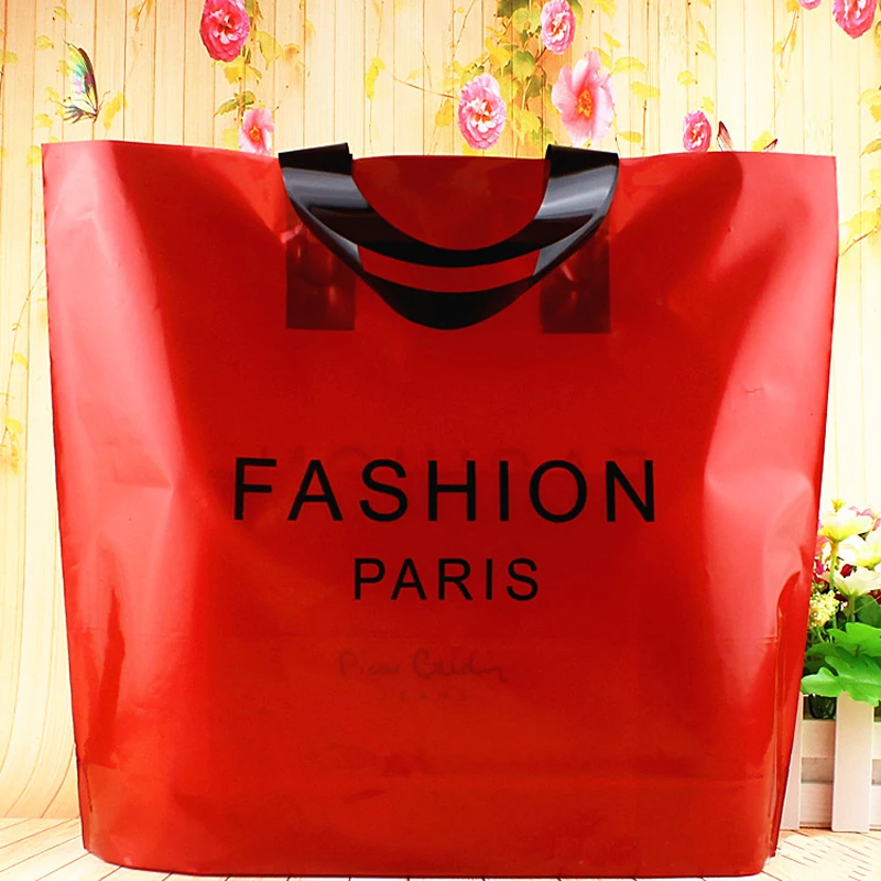 25x35x7cm 25 PCS 16 Silk High end Clothing Gift Bags, Wine Red Letters