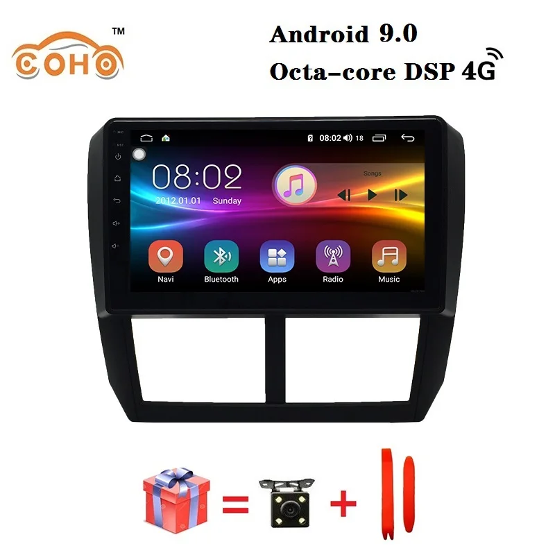 

Android 9.0 8-core 4+64g radio 1 din android car gps navigation radio for 2008-2012 Subaru Forester 3