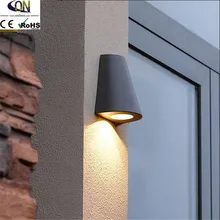 2 шт./партия светодиодный водонепроницаемый уличный современный настенный светильник 6 Вт Wall IP54 настенный светильник Наружное освещение крыльца