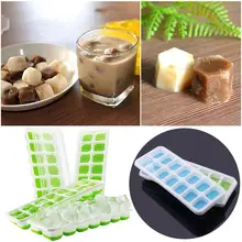 Силиконовые ледяной кубик лоток Ices желе производитель плесень лотки с крышкой для виски, коктейлей