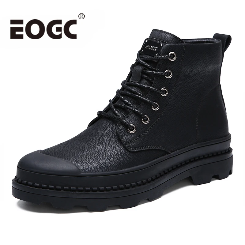 

Big Size 38-47 High Quality Men Boots Men Casual Autumn Winter Shoes Mens Ankle Boots Comfort Lace-Up Footwear