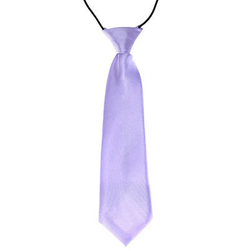 Детская одежда для маленьких мальчиков; классические 26 однотонные Цвет Регулируемый эластичный ошейник с "бабочкой" Детские шейный галстук W729 - Цвет: Light Purple