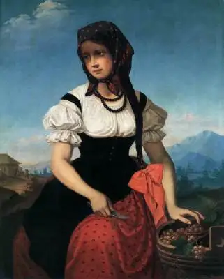 Grape Harvest Girl  321x400    15