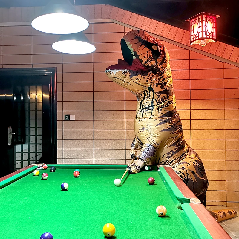 

Adult Kids Dinosaur t rex Costume Cosplay Fantasy Inflatable Dinosaur Party Blowup t-rex Mascot Halloween Costume For Women Men