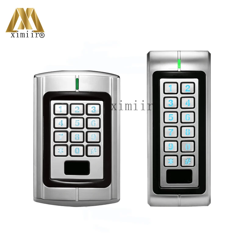 

IP65 Waterproof Standalone Access Controller With Metal Keypad ZK Access Control 13.56MHz IC Door Lock Access Control System