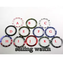 38 мм красный черный синий зеленый керамический Безель вставка для 40 мм submariner GMT автоматические мужские часы(обратите внимание, что J не в stoc