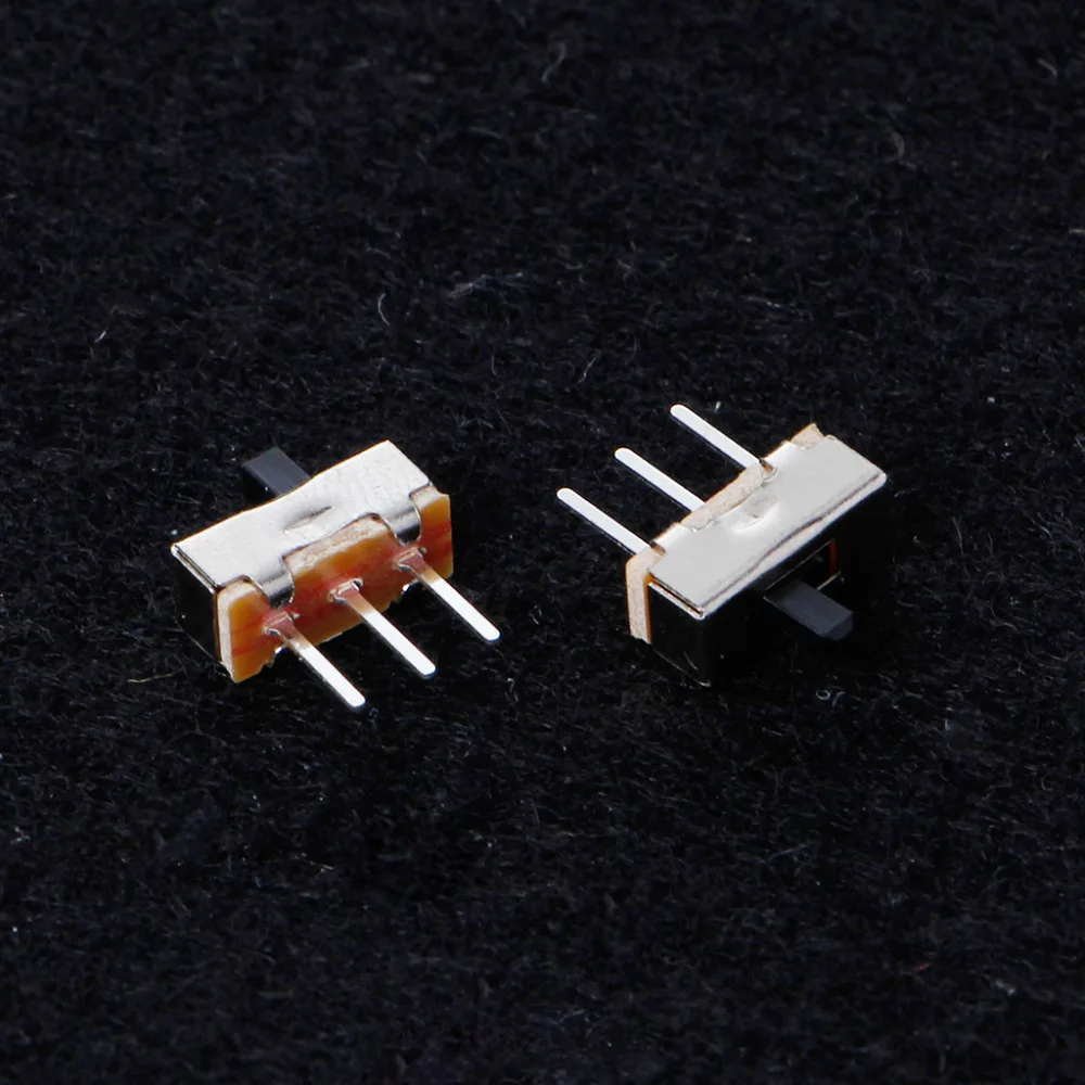 10 шт/1 Набор 2 положения вкл/выкл SPDT 1P2T 3 Pin PCB панель Мини Вертикальный скользящий