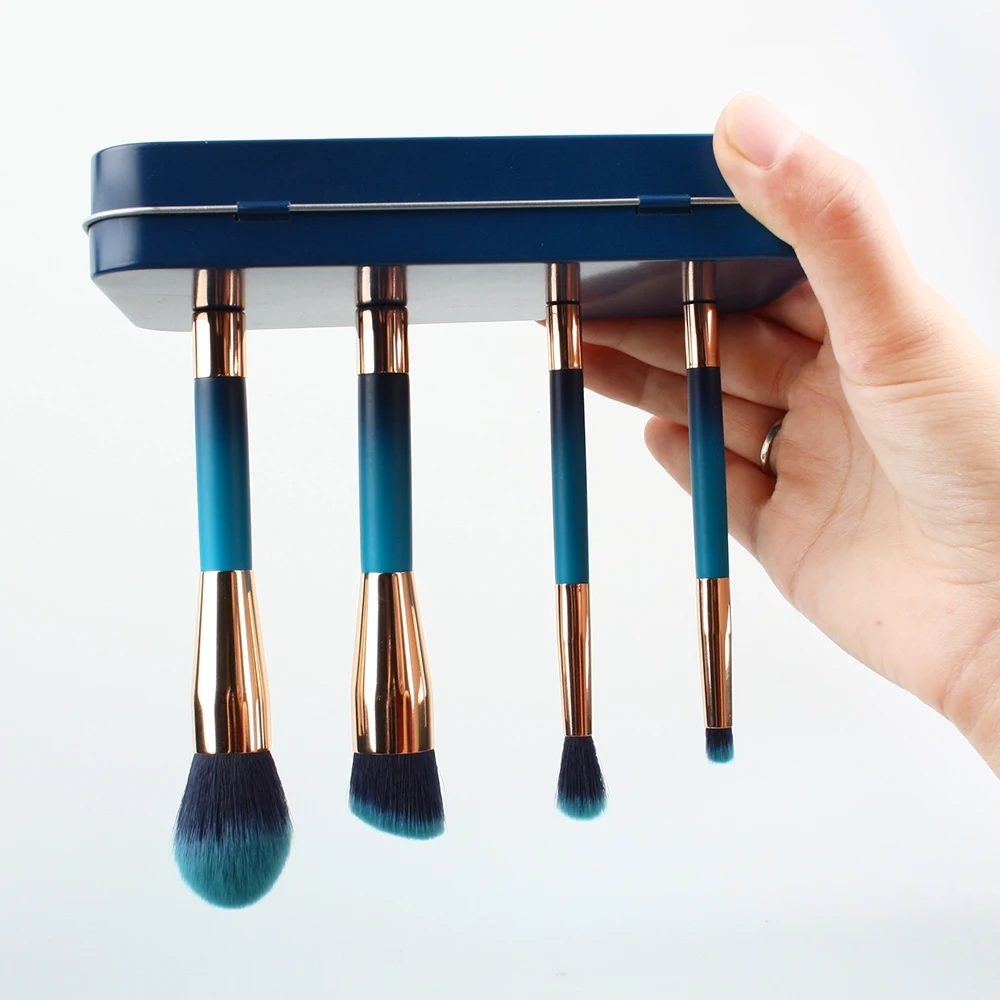 ISMINE 4Pcs Makeup Brushes Set Synthetic Hair Foundation