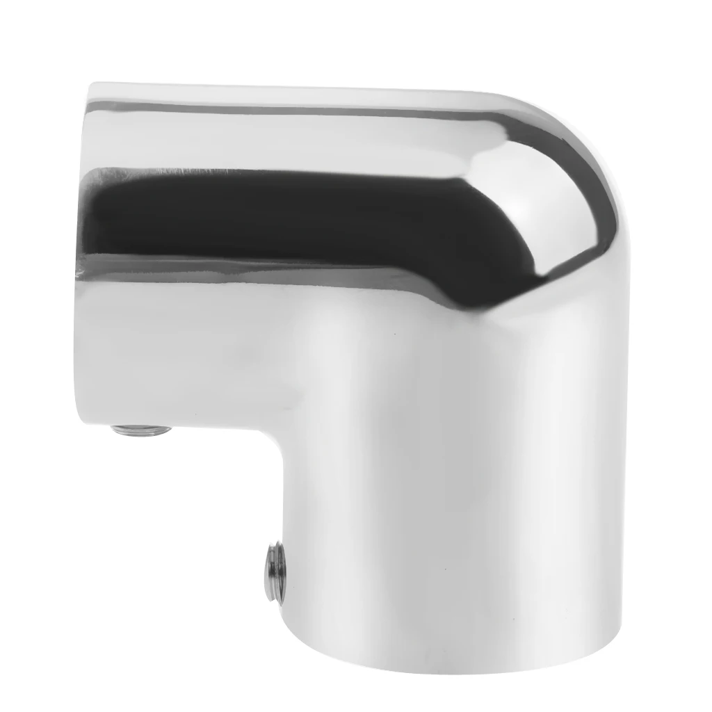 316 Stainless Steel Boat Hand Rail Fitting 90 Degree Elbow Tube Mount Maximum Corrosion Resistance Durability