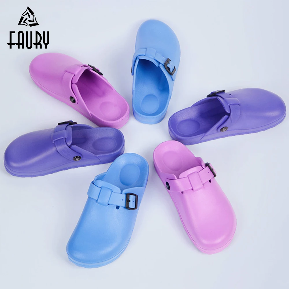 

Medical Shoes Doctor Nurses Protective Footwear Operating room Clinical Hospital Clogs Slippers Shoes Man Women Strap Work Shoes