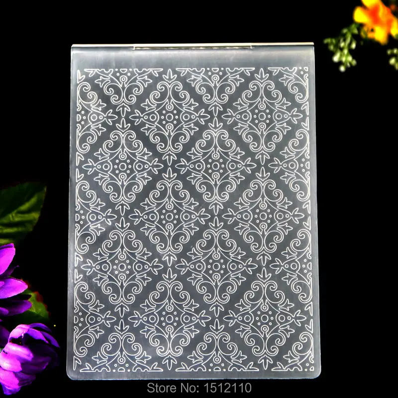 

Flowers Plastic Embossing Folder For Scrapbook DIY Album Card Tool Plastic Template 10.5x14.5cm KW682458