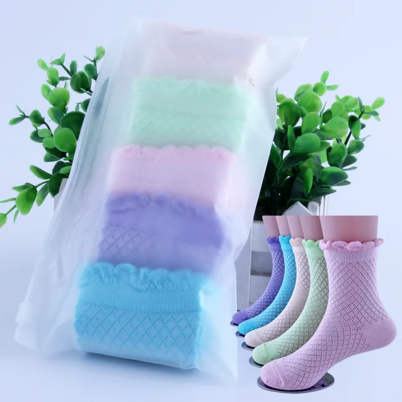 Хлопковые носки в сетку для мальчиков и девочек на весну и лето, Детские сетчатые носки, детские тонкие хлопковые носки - Цвет: 10