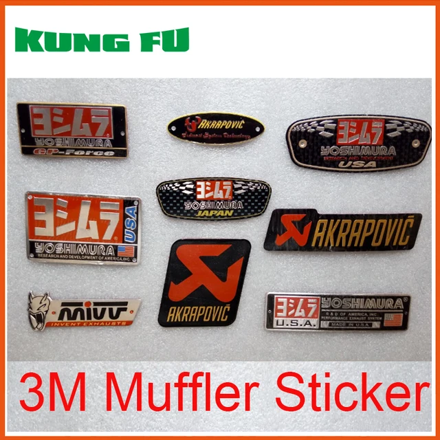 auto car Aluminium Heat resistant Motorcycle Exhaust Pipes Decal
