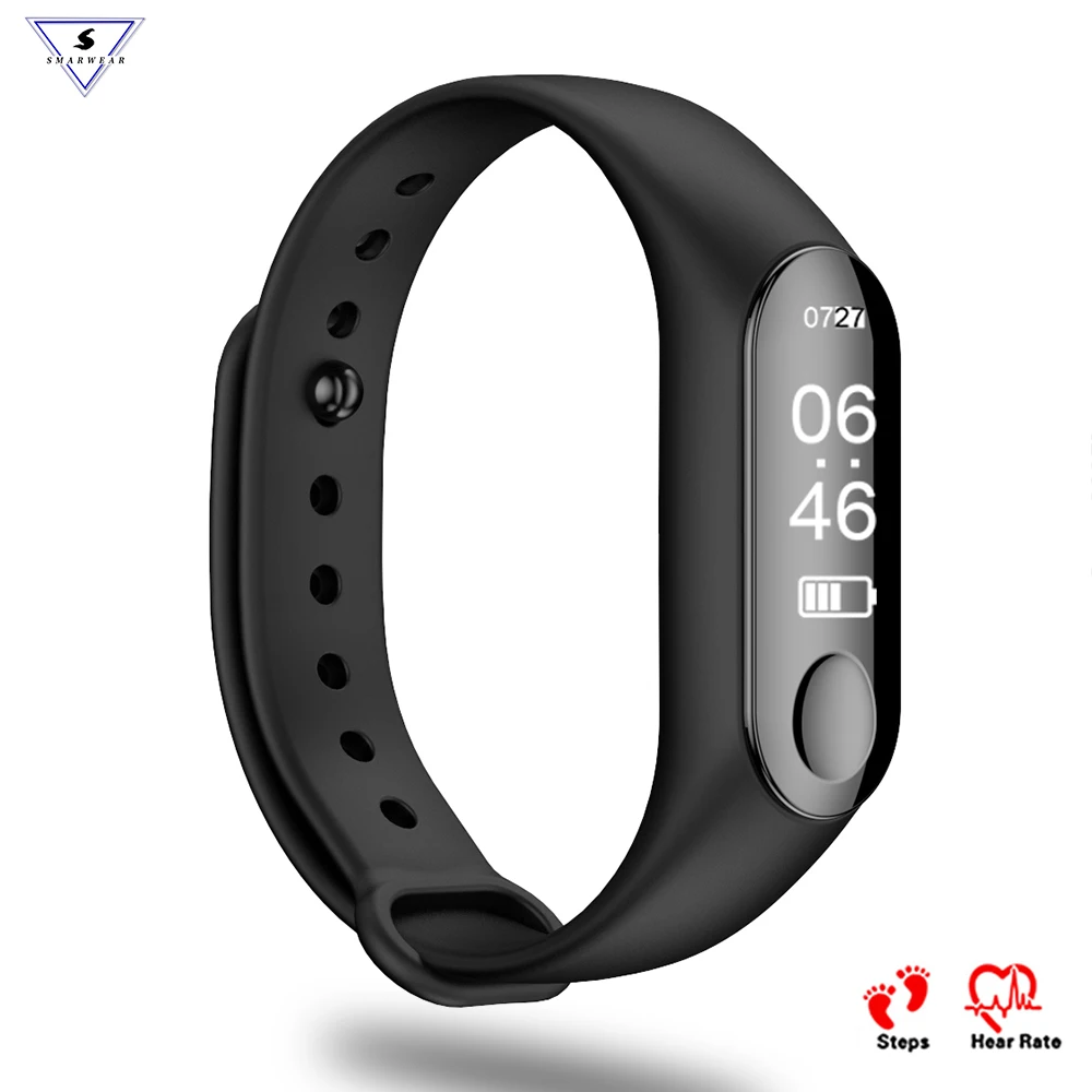 

M3 OLED Smart Watch Bracelet IP67 Heart Rate sleep monitor smart band Pedometer call reminder Wristband Andriod IOS PK mi band 3