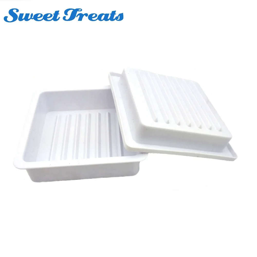 

Sweettreats New Plastic Square Burger Press Hamburger Patty Makers Kitchen Mold Cooking Tools