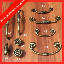 160mm vintage style furniture handles bronze dresser kitchen cabinet wardrobe door handles antique brass shaky rings drawer knob
