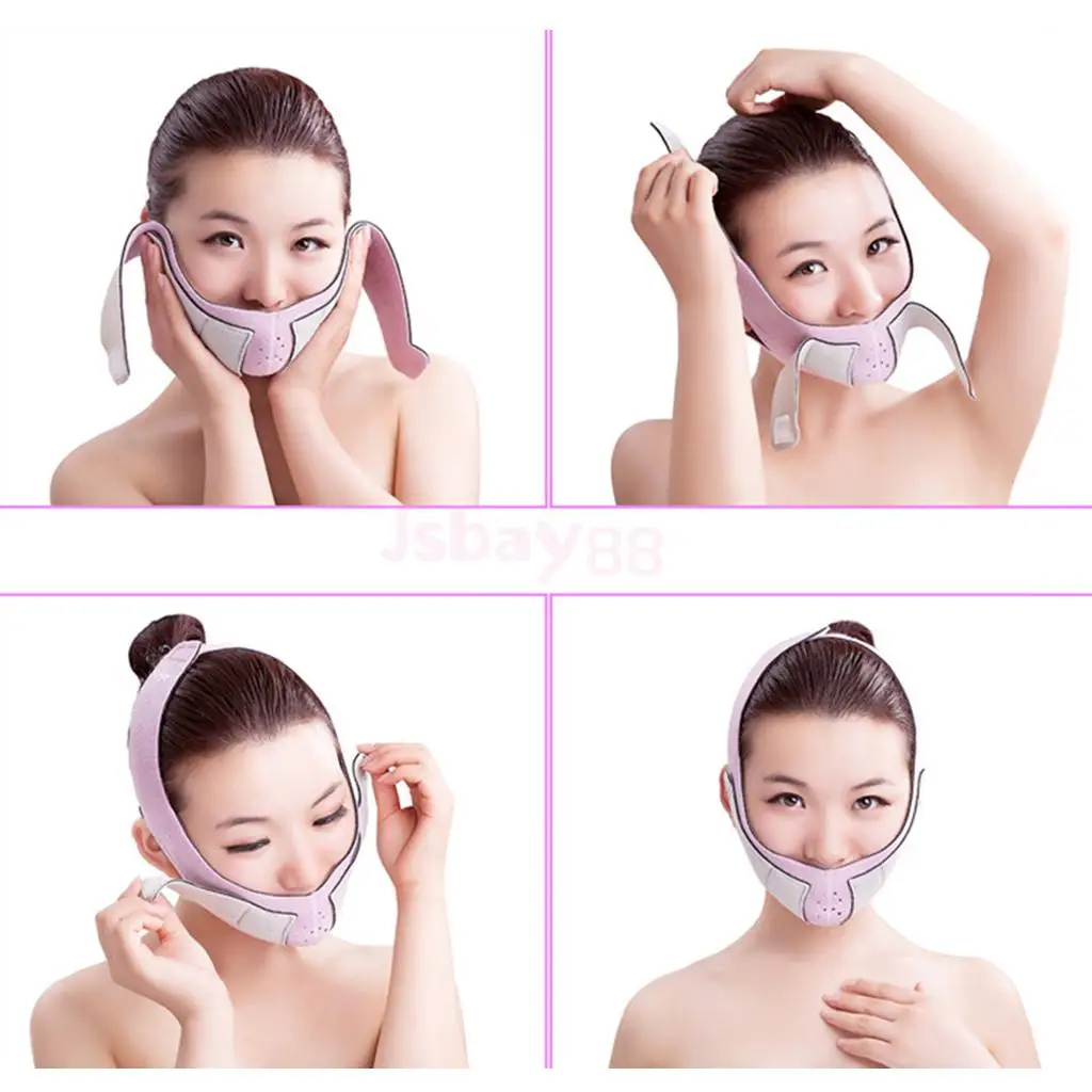 Double Chin Thin Slimming Band Cheek Lift Up Mask Facial Massage Masseter Slim Belt Strap V Face Shaper