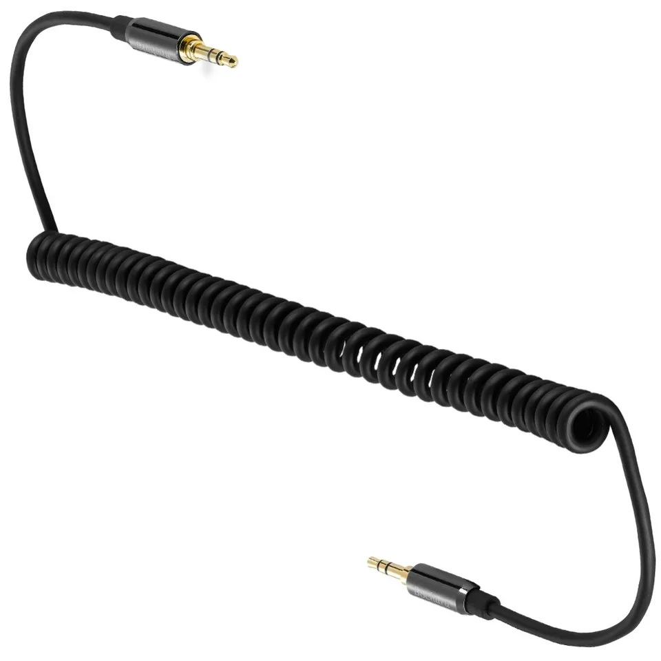2-Pack 3.5mm 1/8" Stereo TRRS 4-Pole Male Gold Connectors - With Spring Strain Relief