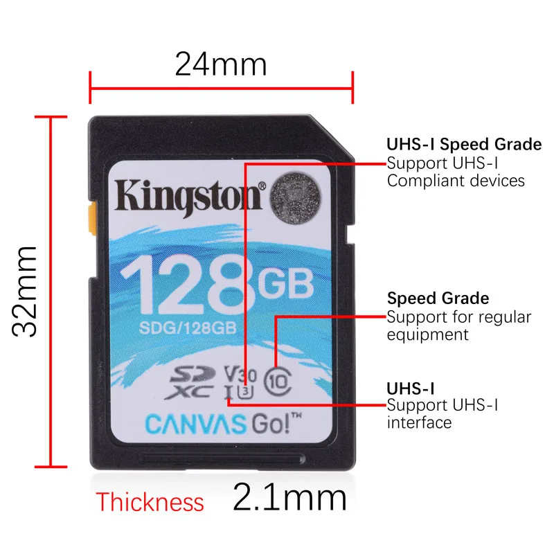 Оригинальная kingston SD карта 128 Гб 64 ГБ 32 ГБ флэш-карта памяти 256 Гб класс 10 uhs-i U3 4K cartao de memoria для зеркальных камер дронов