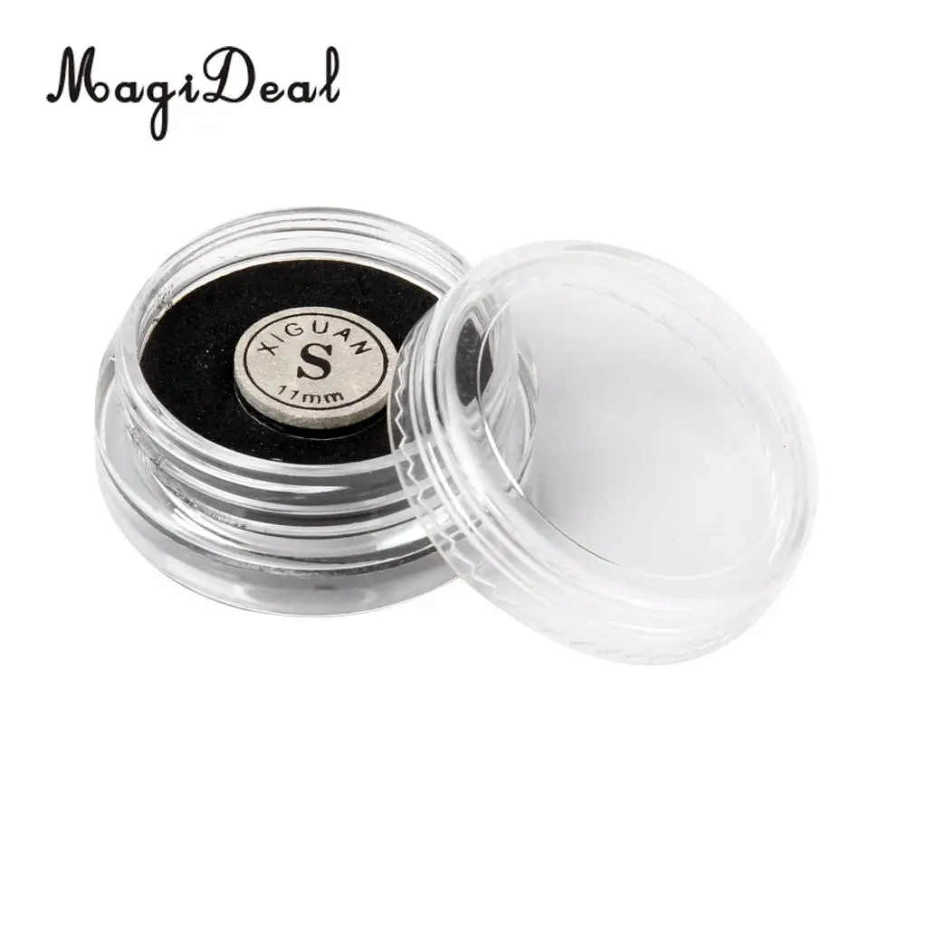 MagiDeal 1pc 11mm Snooker Cue Tip Artificial Leather Humidity Resistant Box Glue on Rate S Indoor Game Snooker Billiard Access