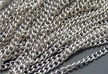 

12M/lot 3MM Nickel Color Metal Link Chains Special Chain Jewelry Accessories Findings