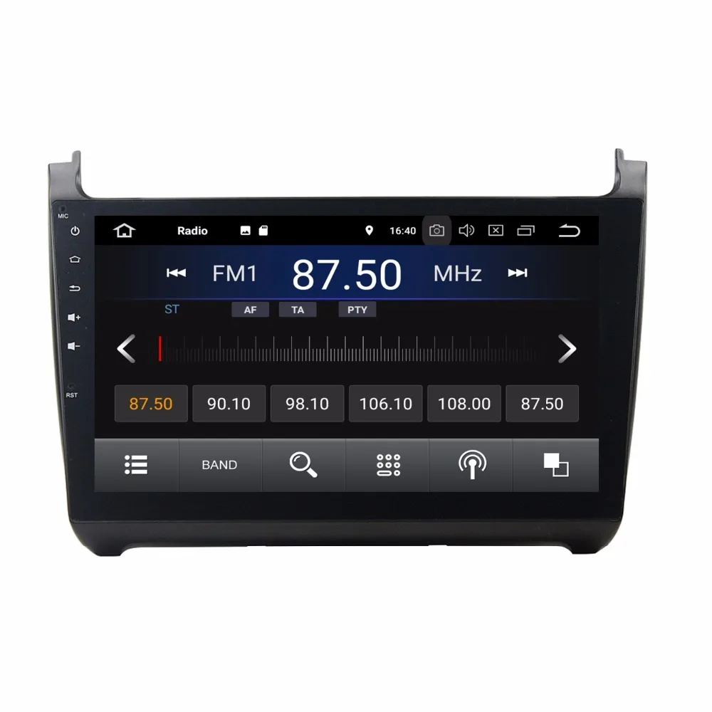 Excellent 10.1" 2 din Android 8.1 Car Radio GPS Multimedia Head Unit for VW Volkswagen POLO 2012-2016 With 2GB RAM Bluetooth Mirror-link 0
