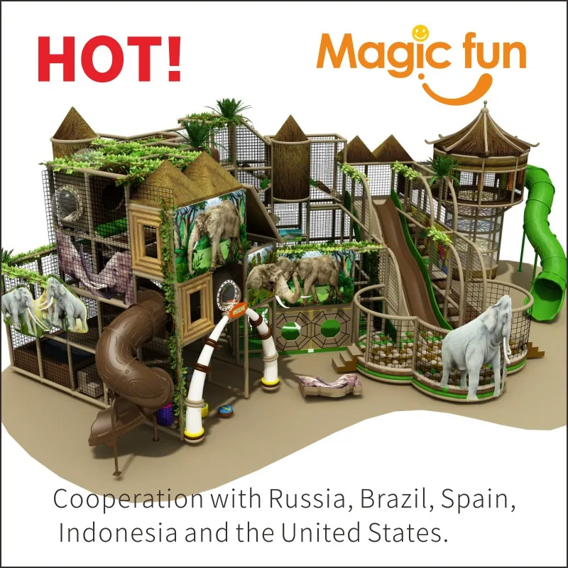 Детская игровая площадка MAGIC FUN детская пластиковая горка развлекательная крытая