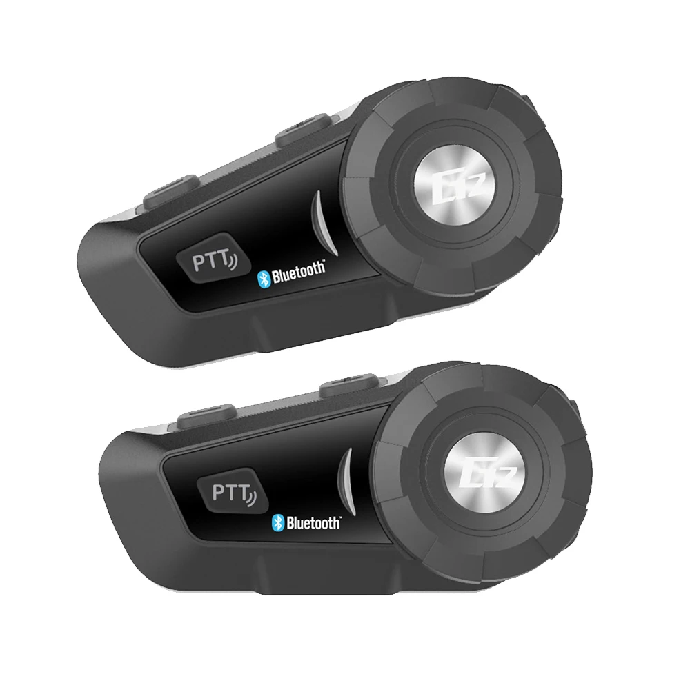 

2 pcs Motorcycle Helmet Intercom AiRide G2 Bluetooth 4.1 FM Voice Command Motorbike Bluetooth Headset for Integral Flip Helmet